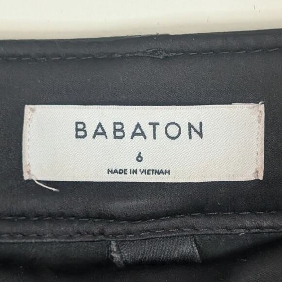 Babaton Vegan Leather Set: Pelli Shirt Jacket & Command Pants in Black Size XS/6 - Picture 14 of 14